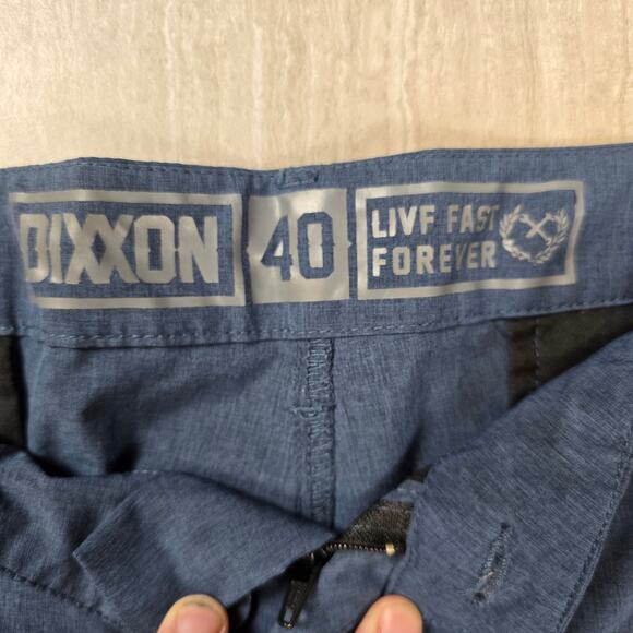 Dixxon Shorts Mens 40 Blue Performance Stretch Chino Golf Hybrid - Picture 2 of 8